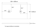 Receveur de douche, sur mesure : Largeur 150 à 300 cm x l. 70 à 150 cm. Bac à douche en résine Akrytan® anti glissant, finition misse, 10 couleurs, Livraison offerte